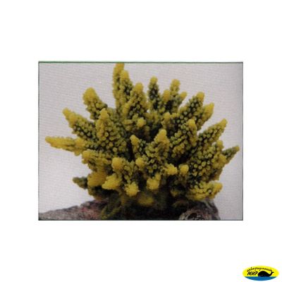 SH095GY Коралл пластиковый желто-зеленый 11,5*10*9см