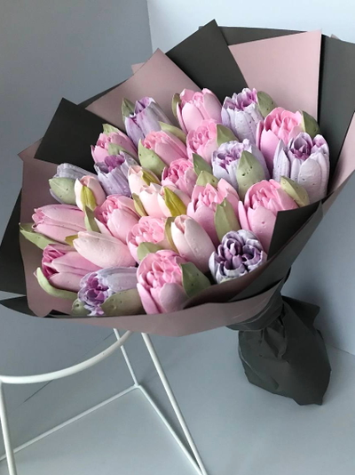 Зефирные тюльпаны