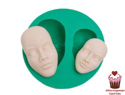 Молд Лицо куклы 2 шт.