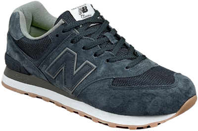 New Balance 574 Retro Metallic Patch Blue