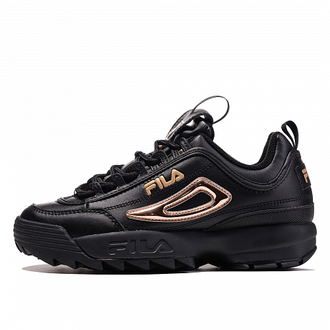 Кроссовки Fila Disruptor 2 черные с золотым купить
