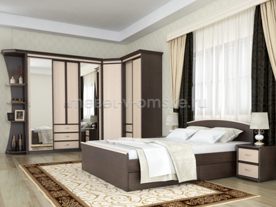 Шкаф-купе Карина 1,7 с 2 зеркалами