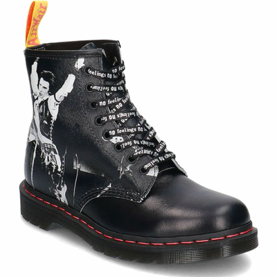 Ботинки Dr. Martens 1460 Sex Pistols (Черные с белым)