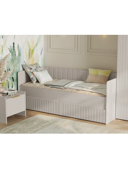 Тефия Кровать с 2 ящиками 832х2032х700 Тефия / Сантьяго