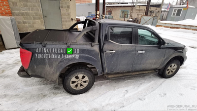 Жёсткая 4-секционная крышка кузова HAL Std для пикапа Dongfeng DF6 с установкой под штатную дугу