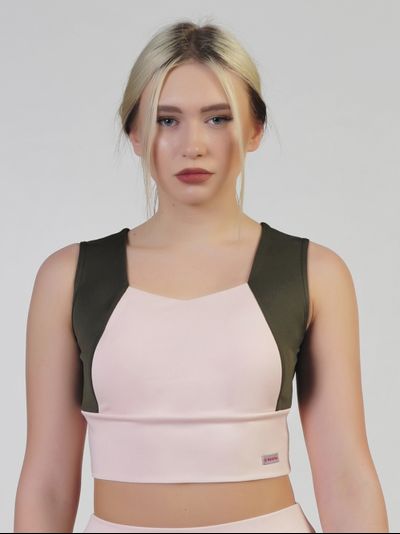 Топ 687-164 Хаки с пудрой