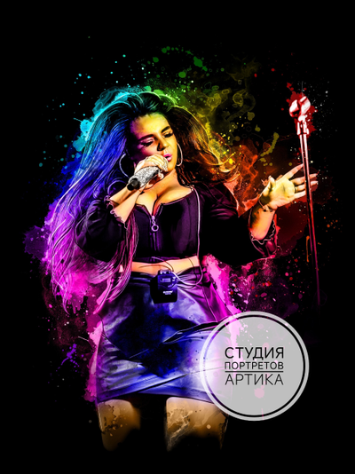 Портрет в Стиле Мурчиано 1 человек