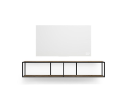 Тумба TV stand 160 lite black темный дуб подвесной