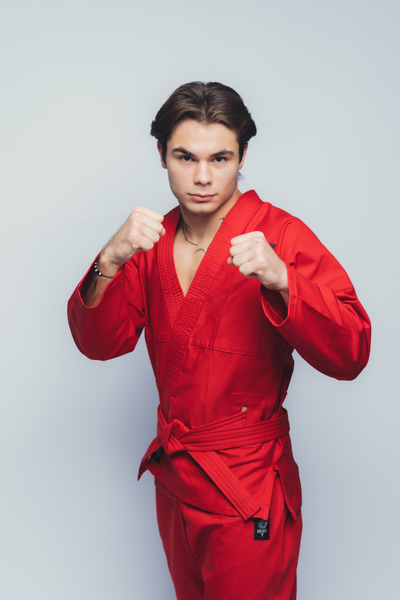 Кимоно для универсального боя UNIFIGHT BRAVEGARD Ascend красное