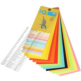 Бумага цветная IQ COLOR (А4,80г,CO44-кораллово-красный) пачка 500л.