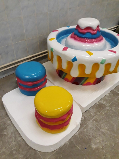 Стол песочница «Тортик» из стеклопластика