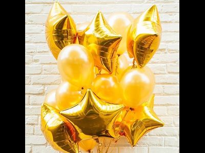 Шар (18''/46 см) Звезда, Золото