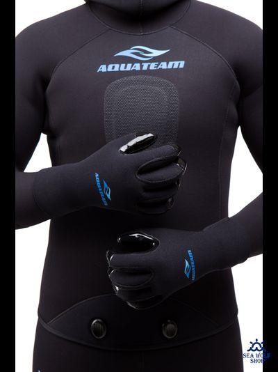 Перчатки неопреновые 7мм AquaTeam обрезинен. ОП р.XXL