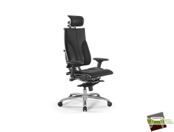 Кресло YOGA 4DF B2-10D - Infinity /Kc06/Nc06/D04P/H13mL-3D(M06.B31.G04.W03) (Черный)