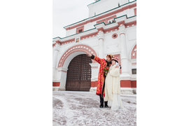 свадебное платье в русском народном стиле