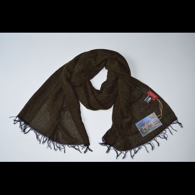 Темно - зеленый шарф платок женский Vizio Италия 6205