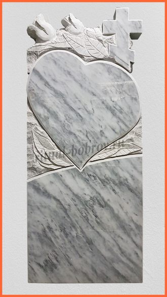 Памятник из мрамора вертикальный VM31-1