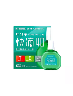 Освежающие капли для глаз с витамин Е Santen Sante 40 Kaiteki