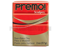 полимерная глина Sculpey Premo! цвет- cadmium red hue 5382(кадмий красный), вес-57 грамм
