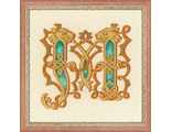 "Буквица М" 1292, Риолис (набор для вышивания нитками)