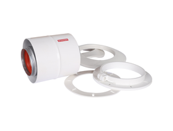 Начальный участок вертикальный коаксиальный ROMMER 60/100 в комплекте фланец (Арт. RCA-6010-240100)