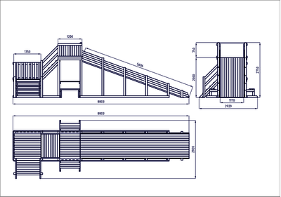 Зимняя деревянная заливная горка Выше Всех Ледянка 2