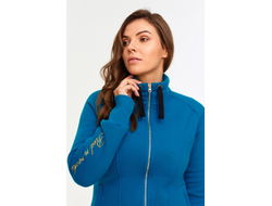 Теплый спортивный костюм женский  12SKJ -1289,изумрудный