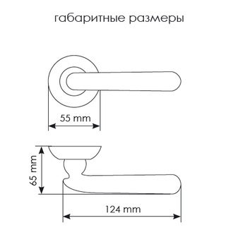 Дверные ручки Morelli "HERMITAGE-3" MH-32 COF Цвет - Кофе