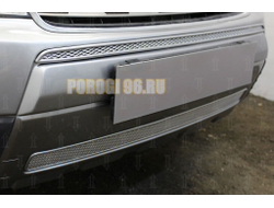Защита радиатора Subaru Forester  III 2008-2011 chrome середина PREMIUM