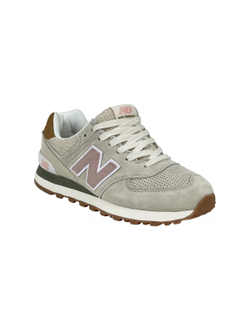 New Balance 574 бежевые с розовым