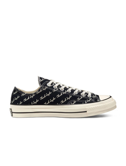 Кеды Converse Chuck 70 Signature Low Top черные низкие с надписью Чак Тэйлор 167698c