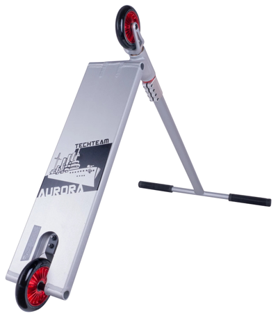 Трюковой самокат Tech Team Aurora silver снизу