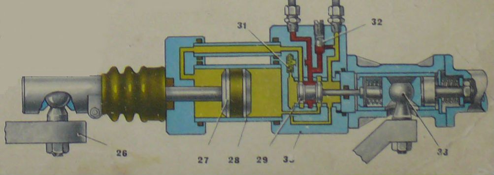 схема гидроусилителя управления львовского погрузчика
