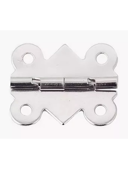 Петля для шкатулок малая фигурная, серебро