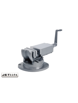 Тиски станочные прецизионные двухосевые JETlift 50x50 мм для точной обработки с наклоном до 45° и поворотом 360°