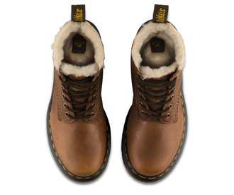 Dr. Martens 1460 коричневые (с мехом)