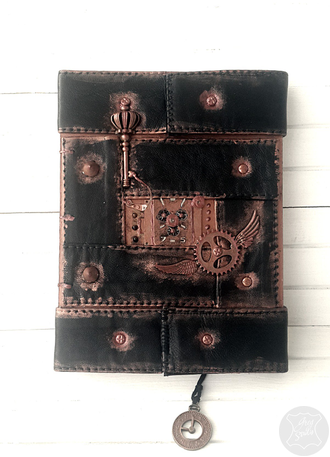 #авторский #блокнот #ручнаяработа #стимпанк #steampunk #подарок #кожаный #ежедневник #дизайнерский