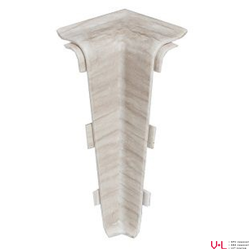 Угол внутренний пластиковый Arbiton Indo 02 Ясень Северный, комплект 2 шт