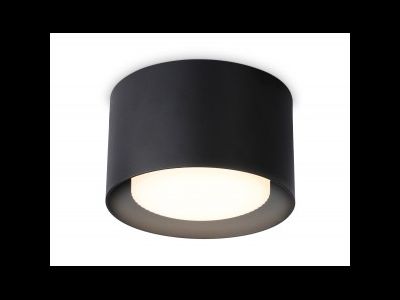 Ambrella св-к накл. спот GX53 max12W черный цилиндр d85x60 TECHNO SPOT TN70815 BK