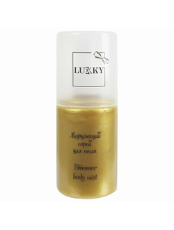 Косметика детская Спрей для тела "Золотистый", с ароматом персика, в боксе, LUKKY, Т15391, 4 шт.