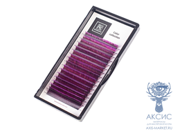 Омбре ресницы BARBARA (фиолетовые №2) МИКС