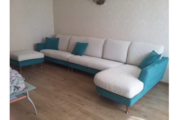 Еврочехлы на подушки дивана. Модерн Шампань