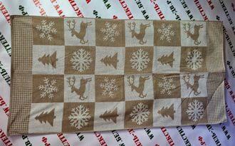 Полотенце махровое "Олени новогодние", арт. 6с102.513ж2, 81*160