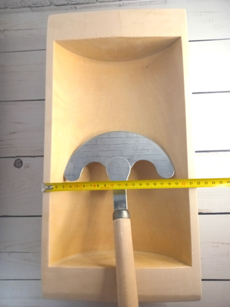 Корыто деревянное 42*20*10 см с сечкой для рубки капусты и овощей среднее