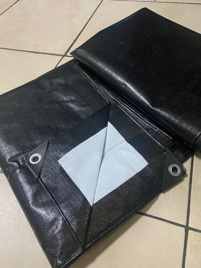 Тент Тарпаулин 8 x 10 м, 230 г/м2, шаг люверсов 0,5 м строительный защитный укрывной купить в Москве