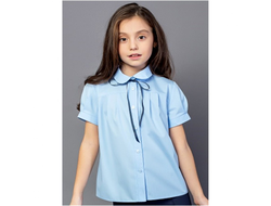 Д 5117 Блузка короткий рукав с защипами р.122-170