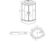 Кабина душевая ER 350926 - С4 (RUS) средний поддон 90*90*226 тонированное стекло
