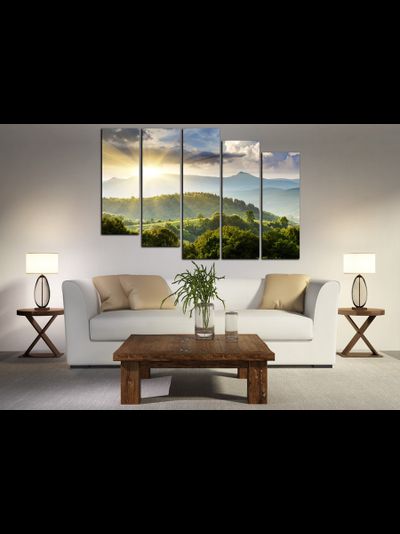 Модульная картина "Животворящие лучи солнца"