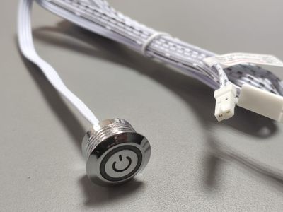 Кнопка сенсорная 12V Серебро D17. 5-6A с плавным затуханием