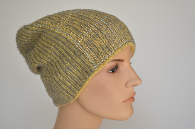 Зимняя шапка Италия лайм